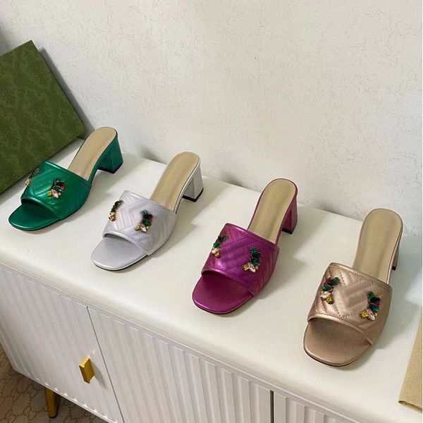 classic designer shoes women slippers cowhide slipper leather thick heels metal woman shoe beach lazy baotou sandals pearl high heeled shoes, Black
classic designer shoes women slippers cowhide slipper leather thick heels metal woman shoe beach lazy baotou sandals pearl high heeled shoes, Black