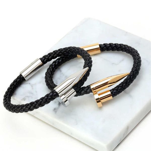 mcllroy bracelets men brackelts bangles pulseiras 6mm weave genuine leather nail bracelet charm love cuff bracelet masculina310g, Golden;silver
mcllroy bracelets men brackelts bangles pulseiras 6mm weave genuine leather nail bracelet charm love cuff bracelet masculina310g, Golden;silver