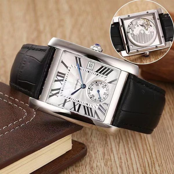 ikwatches factory men watch tanks w5330003 mens automatic mechanical watches white dial glass stainless steel leather strap wristw2493, Slivery;brown
ikwatches factory men watch tanks w5330003 mens automatic mechanical watches white dial glass stainless steel leather strap wristw2493, Slivery;brown