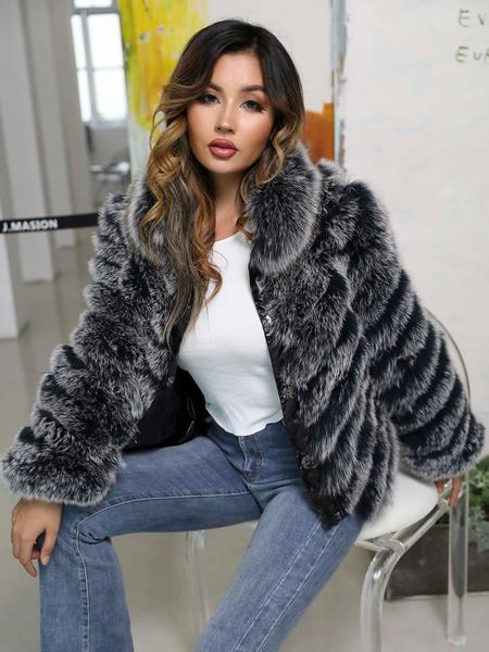 women's fur faux missjanefur coat reversible fashion real two way luxury soft wholesale warm winter jackets 230908, Black
women's fur faux missjanefur coat reversible fashion real two way luxury soft wholesale warm winter jackets 230908, Black