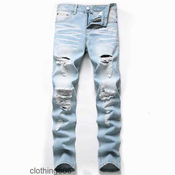 2021 autumn new fashion retro hole jeans men pants cotton denim trouser male plus size jeans dropshipping x0621, Blue
2021 autumn new fashion retro hole jeans men pants cotton denim trouser male plus size jeans dropshipping x0621, Blue