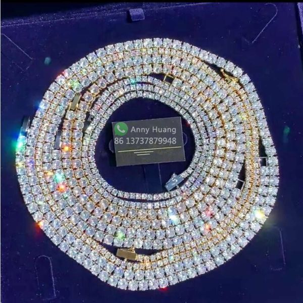 hip hop jewelry hand setting 925 sterling silver vvs moissanite lab diamond bling iced out tennis chains necklace
hip hop jewelry hand setting 925 sterling silver vvs moissanite lab diamond bling iced out tennis chains necklace