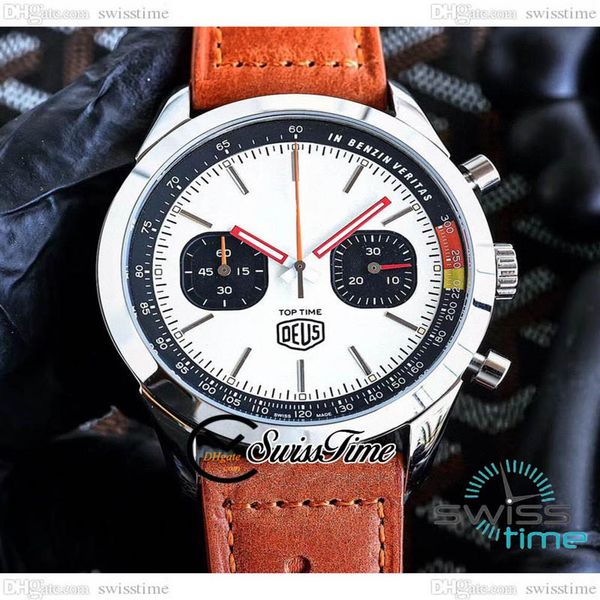 time deus miyota quartz chronograph mens watch a233101a1a1x1 steel case white black dial stick markers brown leather strap sto285k, Slivery;brown
time deus miyota quartz chronograph mens watch a233101a1a1x1 steel case white black dial stick markers brown leather strap sto285k, Slivery;brown