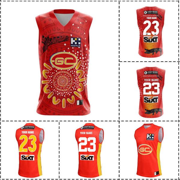 2022 / 2023 gold coast suns home / indigenous guernsey rugby jersey - mens size s-xxxl print custom name / number, White;black
2022 / 2023 gold coast suns home / indigenous guernsey rugby jersey - mens size s-xxxl print custom name / number, White;black
