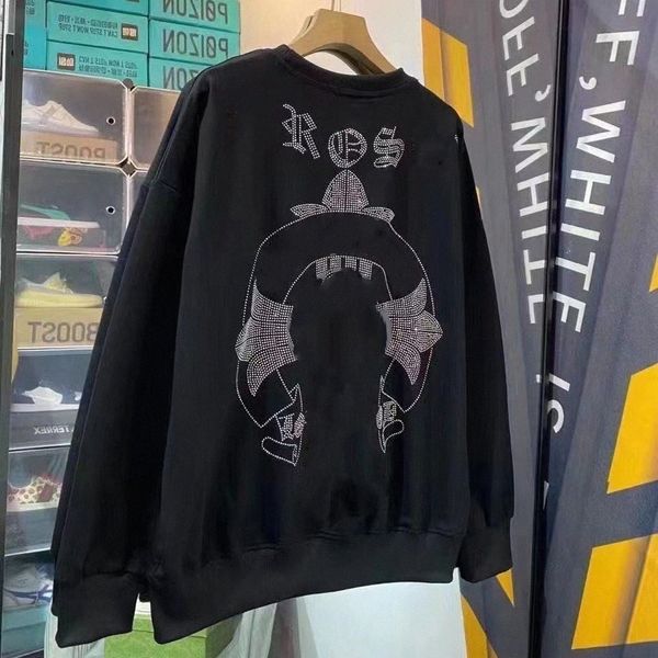 men's bottoming shirt designer spring autumn trend hoodie long sleeve loose hooded casual outerwearer and innerwearer hoody woman high, White;black
men's bottoming shirt designer spring autumn trend hoodie long sleeve loose hooded casual outerwearer and innerwearer hoody woman high, White;black
