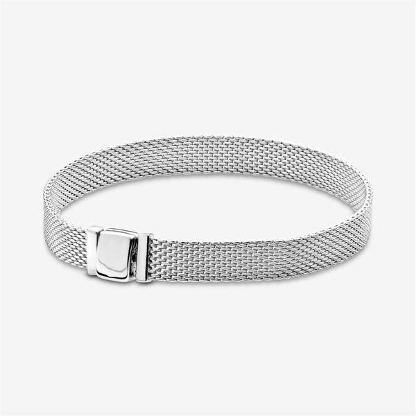 genuine 100% 925 sterling silver reflexions mesh bracelet fit authentic european dangle charm for women fashion wedding engagement2380, Golden;silver
genuine 100% 925 sterling silver reflexions mesh bracelet fit authentic european dangle charm for women fashion wedding engagement2380, Golden;silver