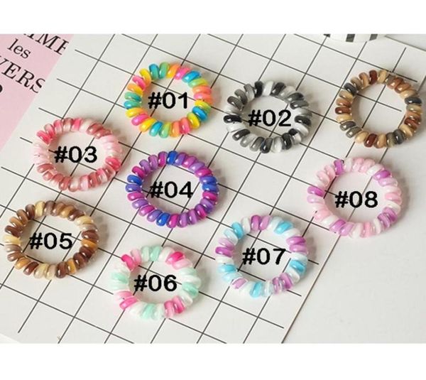 8 color gradient telephone wire hairband colorful ponytail holder elastic phone cord line hair tie hair accessories kid gift2103615, Slivery;white
8 color gradient telephone wire hairband colorful ponytail holder elastic phone cord line hair tie hair accessories kid gift2103615, Slivery;white