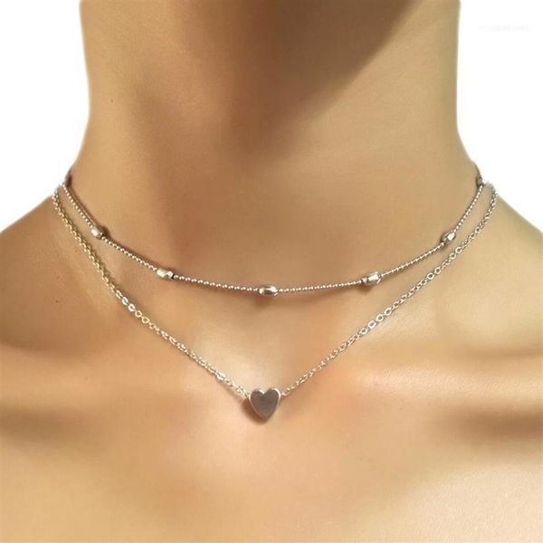 simple gold silver color layered chain choker necklace for women dainty beaded tiny heart necklaces chokers jewelry12893
simple gold silver color layered chain choker necklace for women dainty beaded tiny heart necklaces chokers jewelry12893