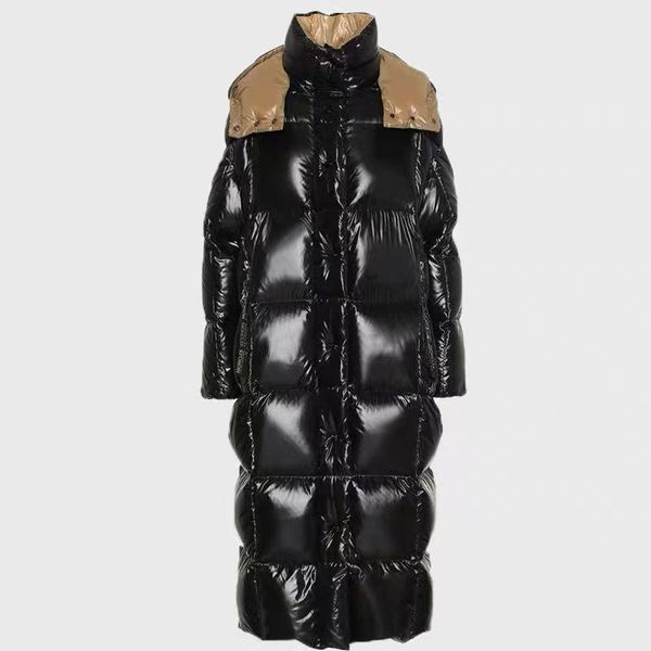designer womens down jacket women winter coat embroidered emblem standing neck hooded long puffer jacket thickened warm winter jacket women, Black
designer womens down jacket women winter coat embroidered emblem standing neck hooded long puffer jacket thickened warm winter jacket women, Black