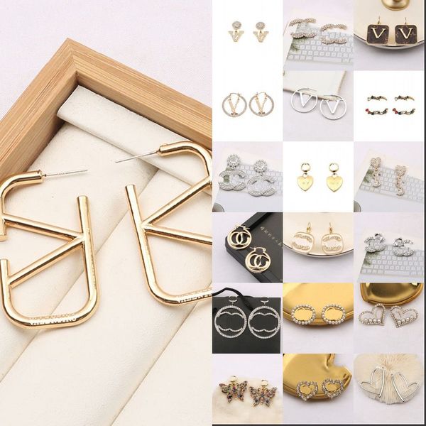 mixed styles stud earrings jewelry designers luxury earrings 18k plated silver womens mens earring trendy letter designer earrings jewlery a, Golden;silver
mixed styles stud earrings jewelry designers luxury earrings 18k plated silver womens mens earring trendy letter designer earrings jewlery a, Golden;silver