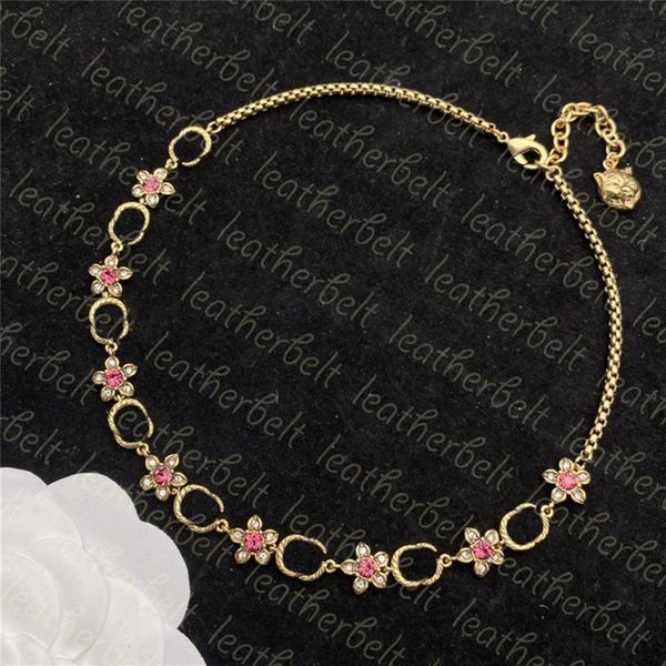double letter necklace retro designer gold necklace diamond flower necklaces women party pendant jewelry261s, Silver
double letter necklace retro designer gold necklace diamond flower necklaces women party pendant jewelry261s, Silver