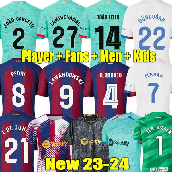 lewandowski soccer jerseys pedri 22 23 24 joao felix 2023 2024 lamine yamal raphinha gavi barcelona maillots fourth football shirt kids kit, Black;yellow
lewandowski soccer jerseys pedri 22 23 24 joao felix 2023 2024 lamine yamal raphinha gavi barcelona maillots fourth football shirt kids kit, Black;yellow