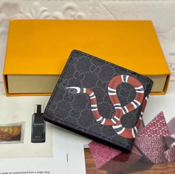 men animal designers fashion short wallet leather black snake women luxury purse card holders with gift box card holder zipper coin pocket 6, Red;black
men animal designers fashion short wallet leather black snake women luxury purse card holders with gift box card holder zipper coin pocket 6, Red;black