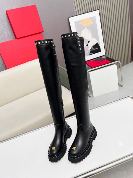 luxury brand womens knight long thigh-high boots winter knight snow rivet elastic zip size 35-41, Black
luxury brand womens knight long thigh-high boots winter knight snow rivet elastic zip size 35-41, Black