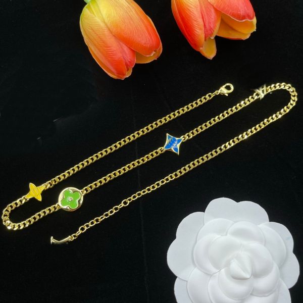 classics designer enamel four leaf clover pendant charm gold love v letter choker necklace women luxury neck chain jewelry gift hlvn2 --01, Silver
classics designer enamel four leaf clover pendant charm gold love v letter choker necklace women luxury neck chain jewelry gift hlvn2 --01, Silver