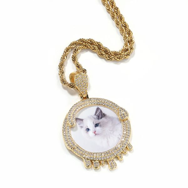 hip hop gold chain round water drop diy custom p pendant necklace men light luxury niche copper diamond picture frame couple pendant wholesa, Silver
hip hop gold chain round water drop diy custom p pendant necklace men light luxury niche copper diamond picture frame couple pendant wholesa, Silver