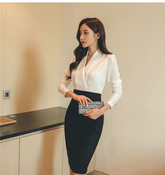 basic casual dresses summer autumn black white stitching office sheath bodycon pencil dress high waist chic party women's dresses 2024, Black;gray
basic casual dresses summer autumn black white stitching office sheath bodycon pencil dress high waist chic party women's dresses 2024, Black;gray
