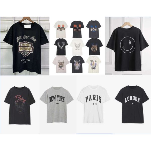 23ss women designer t shirt anines bings classic style new fashion letter sand dot printed cotton black casual short sleeve tee polos, White
23ss women designer t shirt anines bings classic style new fashion letter sand dot printed cotton black casual short sleeve tee polos, White