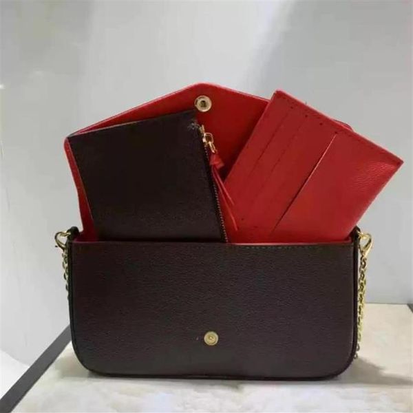 classic luxury designer handbag pochette felicie bag genuine leather shoulder bagsclutch tote shopping purse221u, Red;black
classic luxury designer handbag pochette felicie bag genuine leather shoulder bagsclutch tote shopping purse221u, Red;black