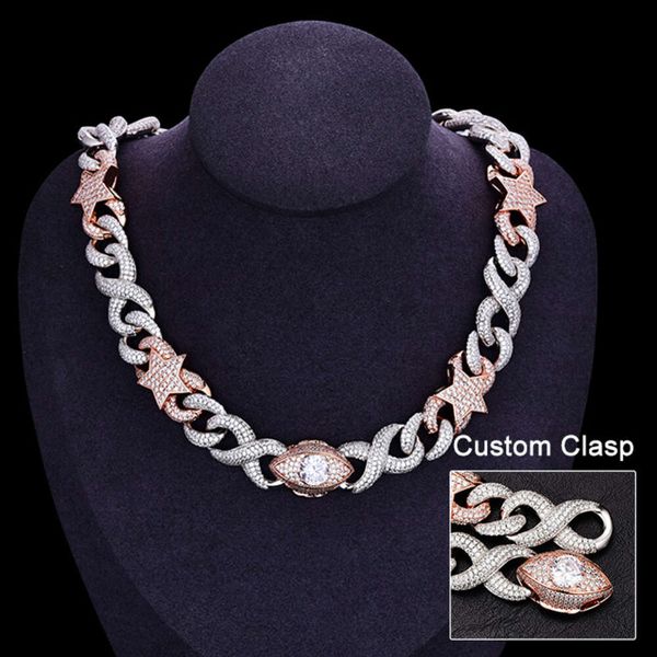 jn59 hiphop jewelry moissanite chain 15mm vvs diamond two tone rose gold 925 sterling silver heavy miami cuban link chain
jn59 hiphop jewelry moissanite chain 15mm vvs diamond two tone rose gold 925 sterling silver heavy miami cuban link chain