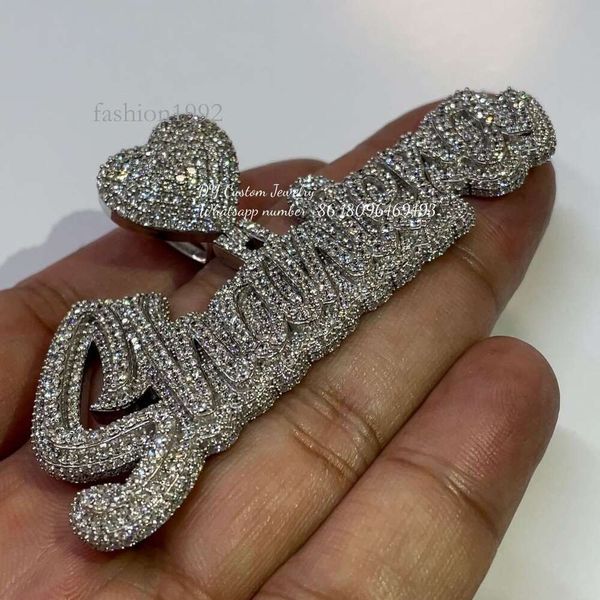 Sterling Sier Vvs Moissanite Diamond Custom Name Initial Pendant Hip Hop Jewelry Iced Out Custom Letter Pendant
Sterling Sier Vvs Moissanite Diamond Custom Name Initial Pendant Hip Hop Jewelry Iced Out Custom Letter Pendant