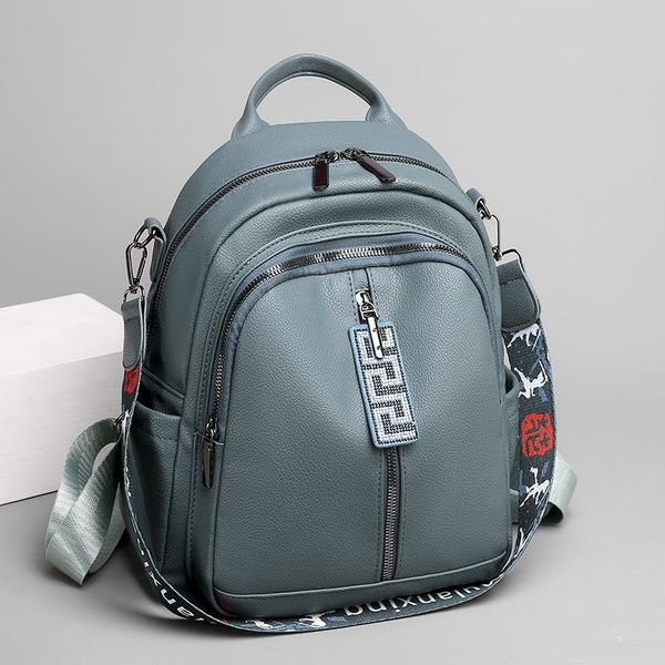wholesale womens shoulder bag 3 colors simple, soft and light leather leisure backpack multifunctional fashion student backpacks daily joker
wholesale womens shoulder bag 3 colors simple, soft and light leather leisure backpack multifunctional fashion student backpacks daily joker