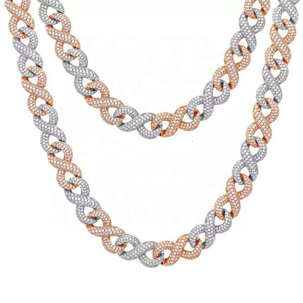 popular trendy iced out vvs moissanite two tone color cuban necklace 16mm infinity sterling silver 925 cuban necklace
popular trendy iced out vvs moissanite two tone color cuban necklace 16mm infinity sterling silver 925 cuban necklace
