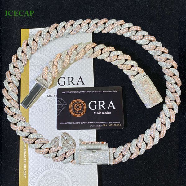 Custom Cuban Chain Necklace Sier Vvs Moissanite 2 Tone Round Cut Diamond Personality Lock Catch Cuban Link Chain For Men
Custom Cuban Chain Necklace Sier Vvs Moissanite 2 Tone Round Cut Diamond Personality Lock Catch Cuban Link Chain For Men