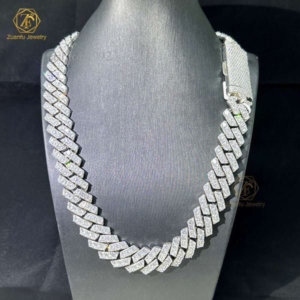 2023 Hip Hop Jewelry Bling 20Mm Sterling Sier 1 Row Vvs Moissanite Diamond Iced Out Miami Cuban Link Chain Necklace
2023 Hip Hop Jewelry Bling 20Mm Sterling Sier 1 Row Vvs Moissanite Diamond Iced Out Miami Cuban Link Chain Necklace