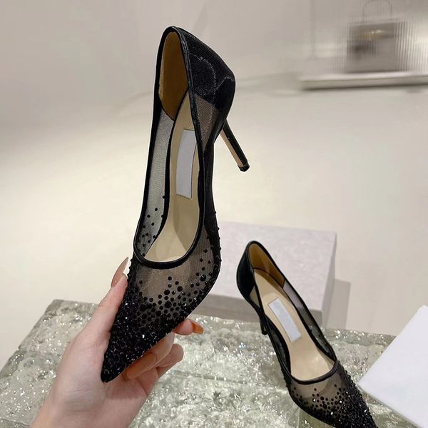 designer casual sandals luxury brand high heels breathable mesh cloth clear crystal sparkling women's wedding dress shoes leg long heel, Black
designer casual sandals luxury brand high heels breathable mesh cloth clear crystal sparkling women's wedding dress shoes leg long heel, Black