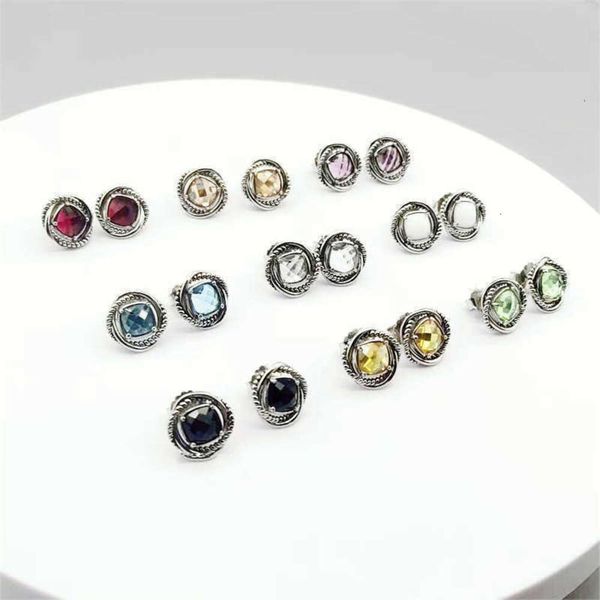 s925 luxury dy stud earrings designer orecchini earring cable 18k gold classic zircon round crystal agate stone do old vintage craft women j, Golden;silver
s925 luxury dy stud earrings designer orecchini earring cable 18k gold classic zircon round crystal agate stone do old vintage craft women j, Golden;silver