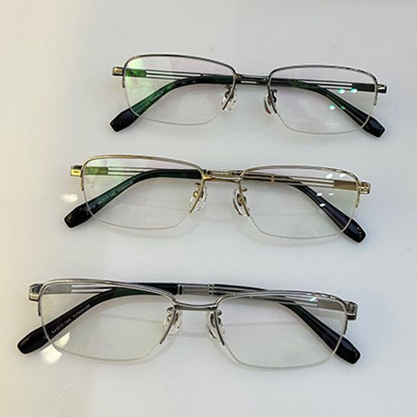 Metal half frame high-quality designer design driving working studying optical frame retro hollow out mirror legs CT02068 unisex
Metal half frame high-quality designer design driving working studying optical frame retro hollow out mirror legs CT02068 unisex