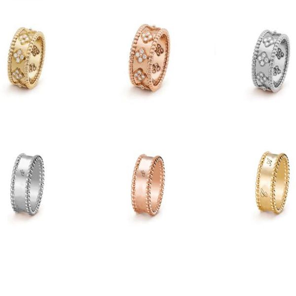 couple rings perlee signature four-leaf clover kaleidoscope three-color ring 18k rose gold full of stars diamond with box lucky gr285s, Silver
couple rings perlee signature four-leaf clover kaleidoscope three-color ring 18k rose gold full of stars diamond with box lucky gr285s, Silver