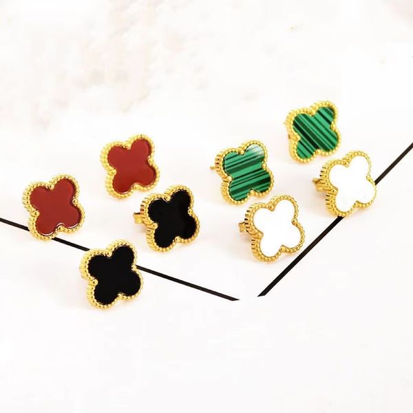 4 color fashion four leaf grass earring luxury female designer 18k plating rose shell female gold chain male fashion jewelry colors availabl, Golden;silver
4 color fashion four leaf grass earring luxury female designer 18k plating rose shell female gold chain male fashion jewelry colors availabl, Golden;silver
