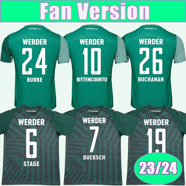 23 24 sv werder bremen mens soccer jerseys ducksch bittencourt buchanan burke friedl keita fullkrug home 3rd football shirt short sleeve uni, Black;yellow
23 24 sv werder bremen mens soccer jerseys ducksch bittencourt buchanan burke friedl keita fullkrug home 3rd football shirt short sleeve uni, Black;yellow