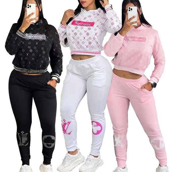 Sporty Womens Tracksuits Casual Hooded Sweatshirt and Pants Two Piece Sets Free Ship
Sporty Womens Tracksuits Casual Hooded Sweatshirt and Pants Two Piece Sets Free Ship