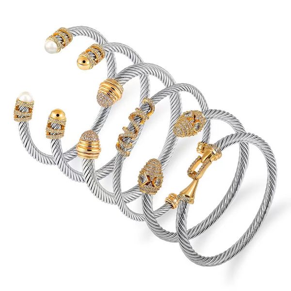 New Bracelet Dy Luxury Designer Twisted Pearl Head Women Fashion Versatile Twist Bracelets Jewelry Platinum Plated Wedding DY jewelry accessories for Christmas
New Bracelet Dy Luxury Designer Twisted Pearl Head Women Fashion Versatile Twist Bracelets Jewelry Platinum Plated Wedding DY jewelry accessories for Christmas