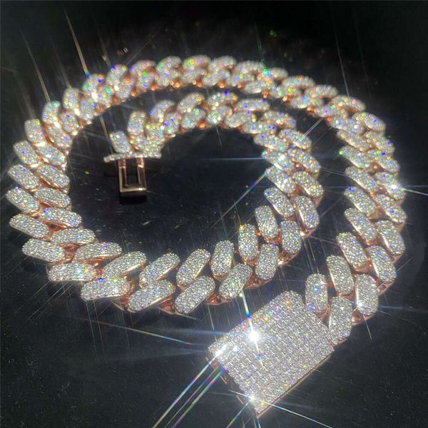 18k Gold Plated Fine Hip Hop Men Jewelry 925 Solid Silver Cuban Necklace Vvs Moissanite Diamond Iced Out Miami Cuban Link Chain
18k Gold Plated Fine Hip Hop Men Jewelry 925 Solid Silver Cuban Necklace Vvs Moissanite Diamond Iced Out Miami Cuban Link Chain