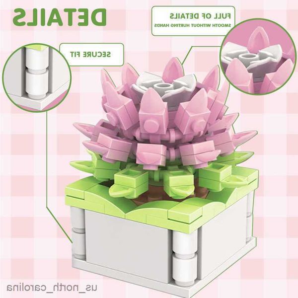 Block Blocks City DIY Potted Plants Succulents Cactus Tree Gardens Romantic Building Blocks Model Kids Sets Kits Toys R230911
Block Blocks City DIY Potted Plants Succulents Cactus Tree Gardens Romantic Building Blocks Model Kids Sets Kits Toys R230911