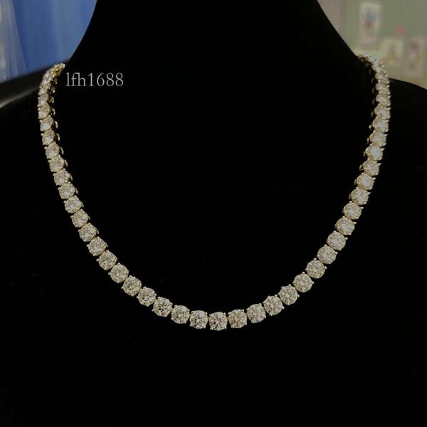 Hq Gems 22 Inch 9K Yellow Gold Vvs Moissanite Tennis Chain 5Mm Necklace Hip Hop Jewelry For Men
Hq Gems 22 Inch 9K Yellow Gold Vvs Moissanite Tennis Chain 5Mm Necklace Hip Hop Jewelry For Men