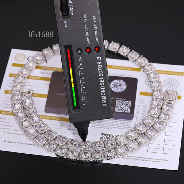 Hip Hop Jewelry Men's Pink Style 11Mm Gold Plated Sterling Sier Cushion Cut Vvs Moissanite Diamond Tennis Chain Necklace
Hip Hop Jewelry Men's Pink Style 11Mm Gold Plated Sterling Sier Cushion Cut Vvs Moissanite Diamond Tennis Chain Necklace