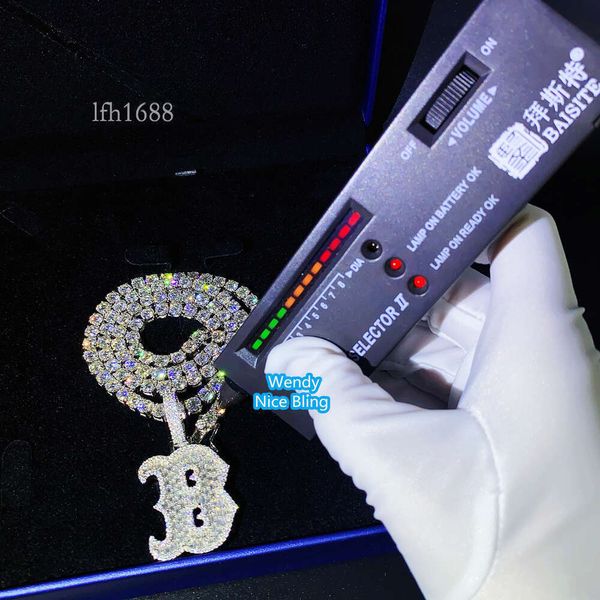 Pass Diamond Tester Custom Necklace Pendant Tennis Chain Solid Gold Prong Set Vvs1 Moissanite Diamond Letter Pendant Necklace
Pass Diamond Tester Custom Necklace Pendant Tennis Chain Solid Gold Prong Set Vvs1 Moissanite Diamond Letter Pendant Necklace