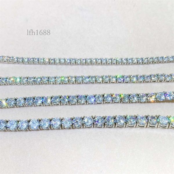 Waterproof Real Gold Iced Out 3Mm Moissanite Diamond Tennis Chain Necklace 
Waterproof Real Gold Iced Out 3Mm Moissanite Diamond Tennis Chain Necklace
