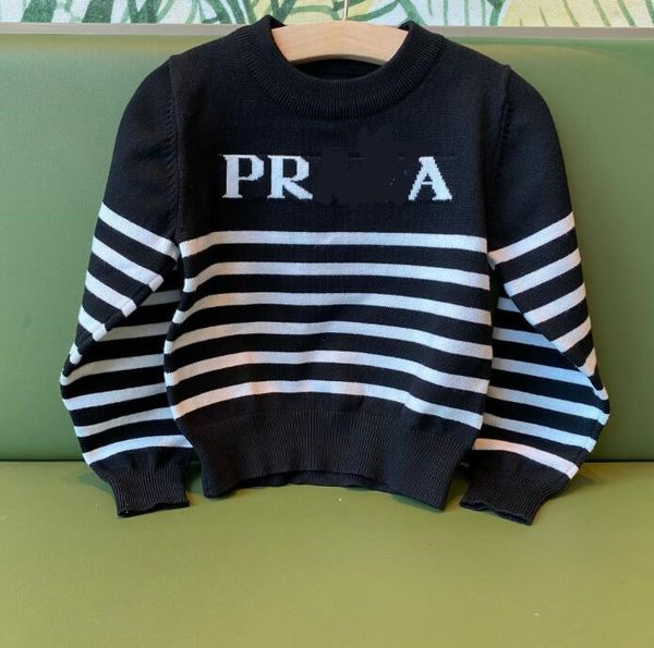 Boys Girls Brand Sweaters Letters Printed Kids Long Sleeve Striped Sweater Children Knitted Pullover, White
Boys Girls Brand Sweaters Letters Printed Kids Long Sleeve Striped Sweater Children Knitted Pullover, White