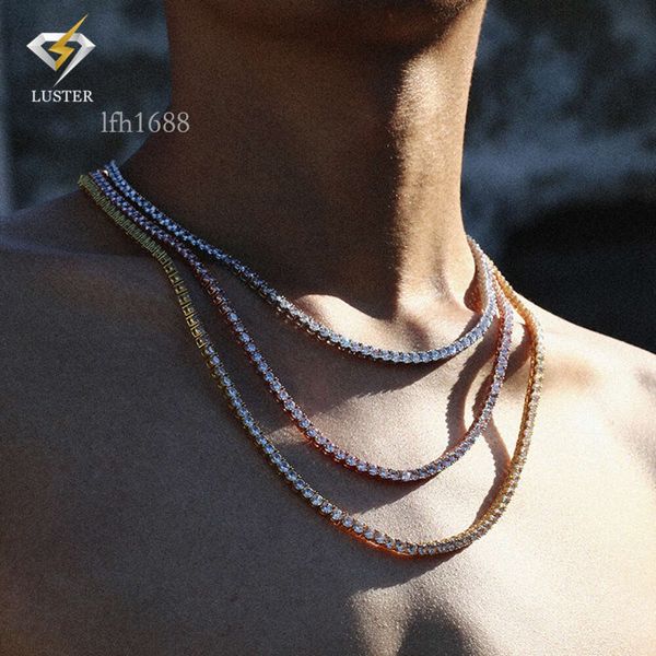 Luster Jewelry High Quality Hip Hop Bling Sterling Sier 3Mm 4Mm 5Mm Flawless D Color Lab Diamond Moissanite Tennis Chain
Luster Jewelry High Quality Hip Hop Bling Sterling Sier 3Mm 4Mm 5Mm Flawless D Color Lab Diamond Moissanite Tennis Chain