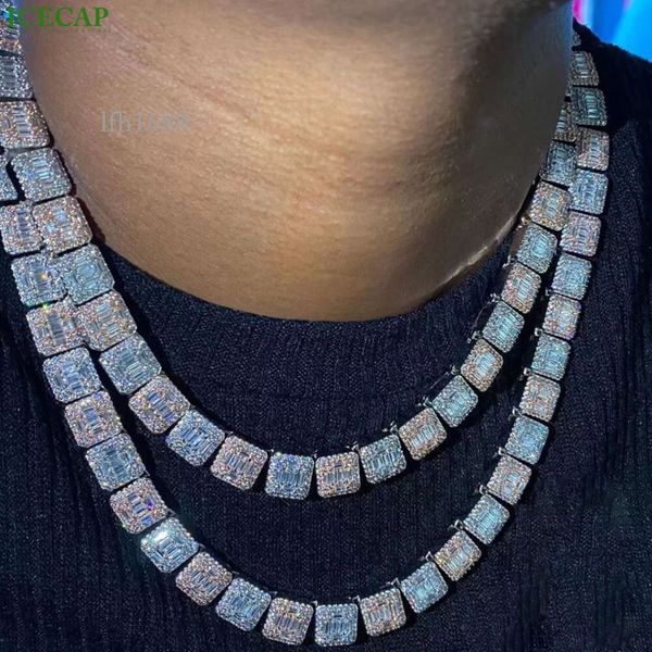Fashionable S Hiphop Necklace 2 Tone Baguette Cut Rock Candy Cubes Square Moissanite Tennis Chain Necklace With Pendant
Fashionable S Hiphop Necklace 2 Tone Baguette Cut Rock Candy Cubes Square Moissanite Tennis Chain Necklace With Pendant
