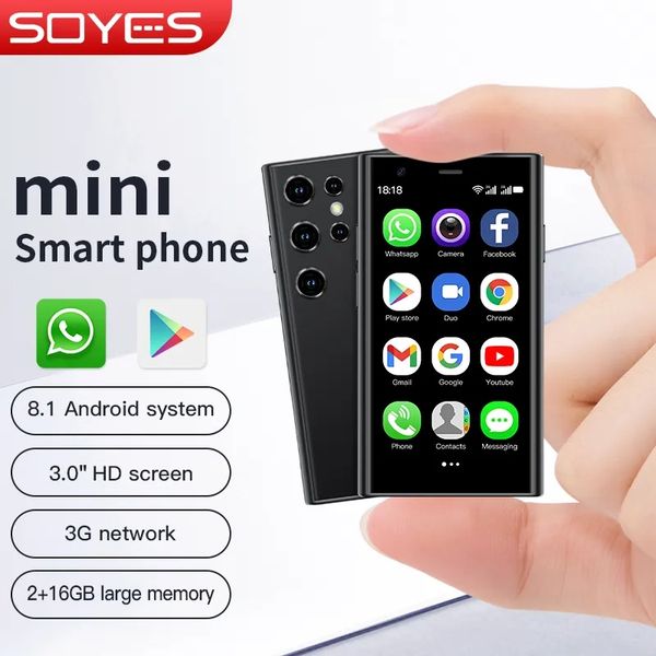 SOYES Original S23 Pro Mini Smartphones Android 8.1 Dual SIM 3.0'' HD 1000mAh Battery WIFI Bluetooth 3G Small Mobile Phone 2GB+16GB, Pink
SOYES Original S23 Pro Mini Smartphones Android 8.1 Dual SIM 3.0'' HD 1000mAh Battery WIFI Bluetooth 3G Small Mobile Phone 2GB+16GB, Pink