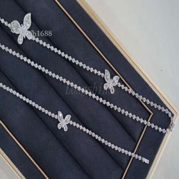 Newest Shinig Diamond Delicate Design Gold Double Butterfly Diamonds Tennis Chain
Newest Shinig Diamond Delicate Design Gold Double Butterfly Diamonds Tennis Chain