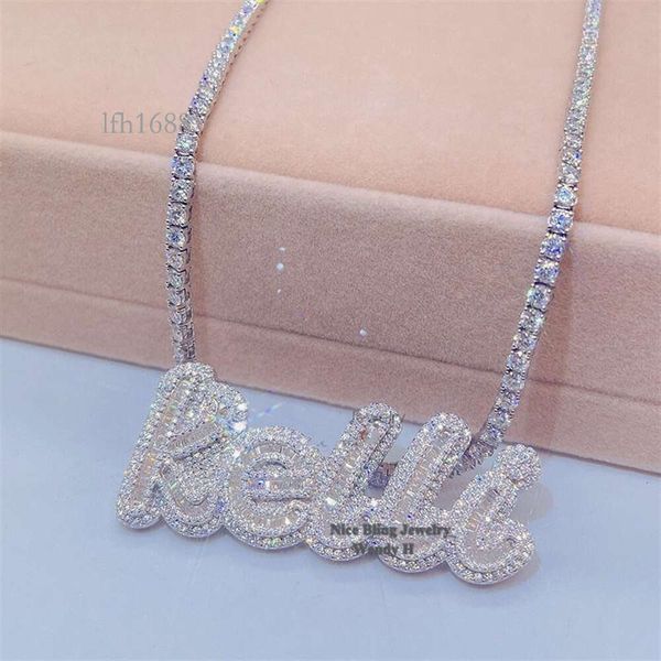 Women Bling Bling Urban Jewelry Custom Made Tennis Letter Pendant Chain Iced Out Name Necklace
Women Bling Bling Urban Jewelry Custom Made Tennis Letter Pendant Chain Iced Out Name Necklace