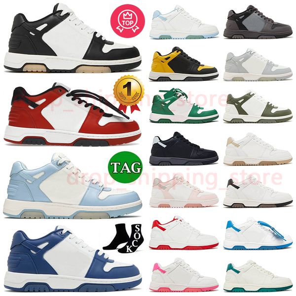 

New 2023 Out of Office OOO Designer Sneakers Platform Black White Red Blue Navy Grey Green Pink Beige Sports Outdoor Plate-forme Trainers Leather Shoe Jogging, #23